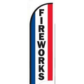 11' Street Talker Feather Flag Complete Kit (Fireworks)